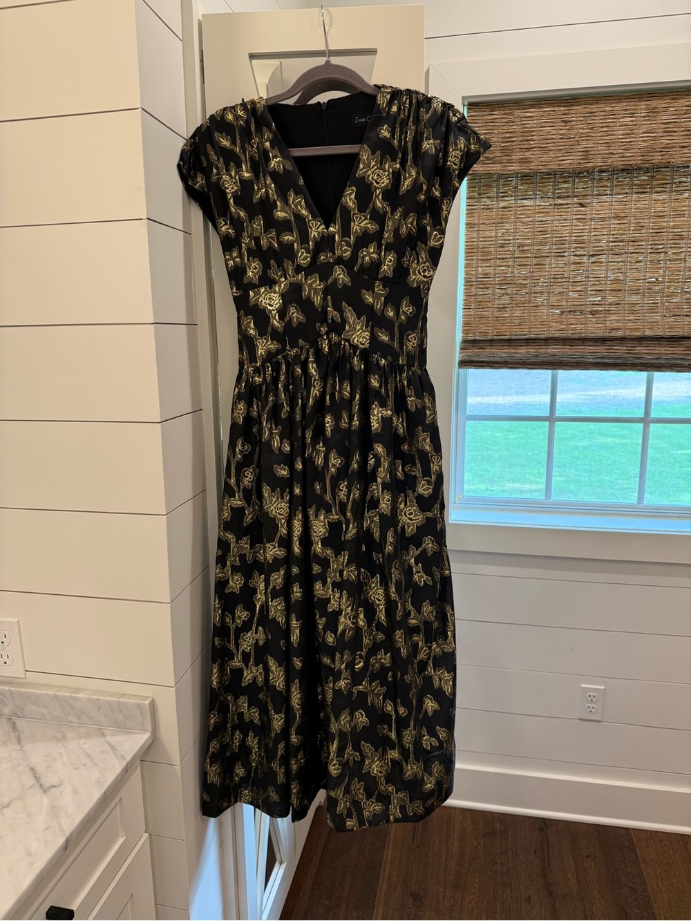 Gorgeous black and gold formal boutique dress